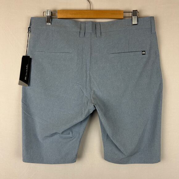 Travis Mathew Beck Shorts Blue 10" Inseam Golf Tennis Chino 1MM208 Men's Size 33 - Picture 7 of 9